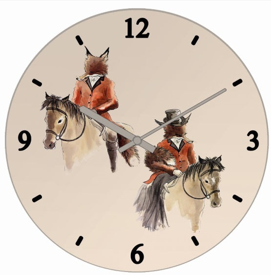 Mr & Lady Fox Clock