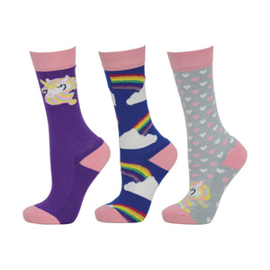 HY Fashion Unicorn Socks (3 Pack)