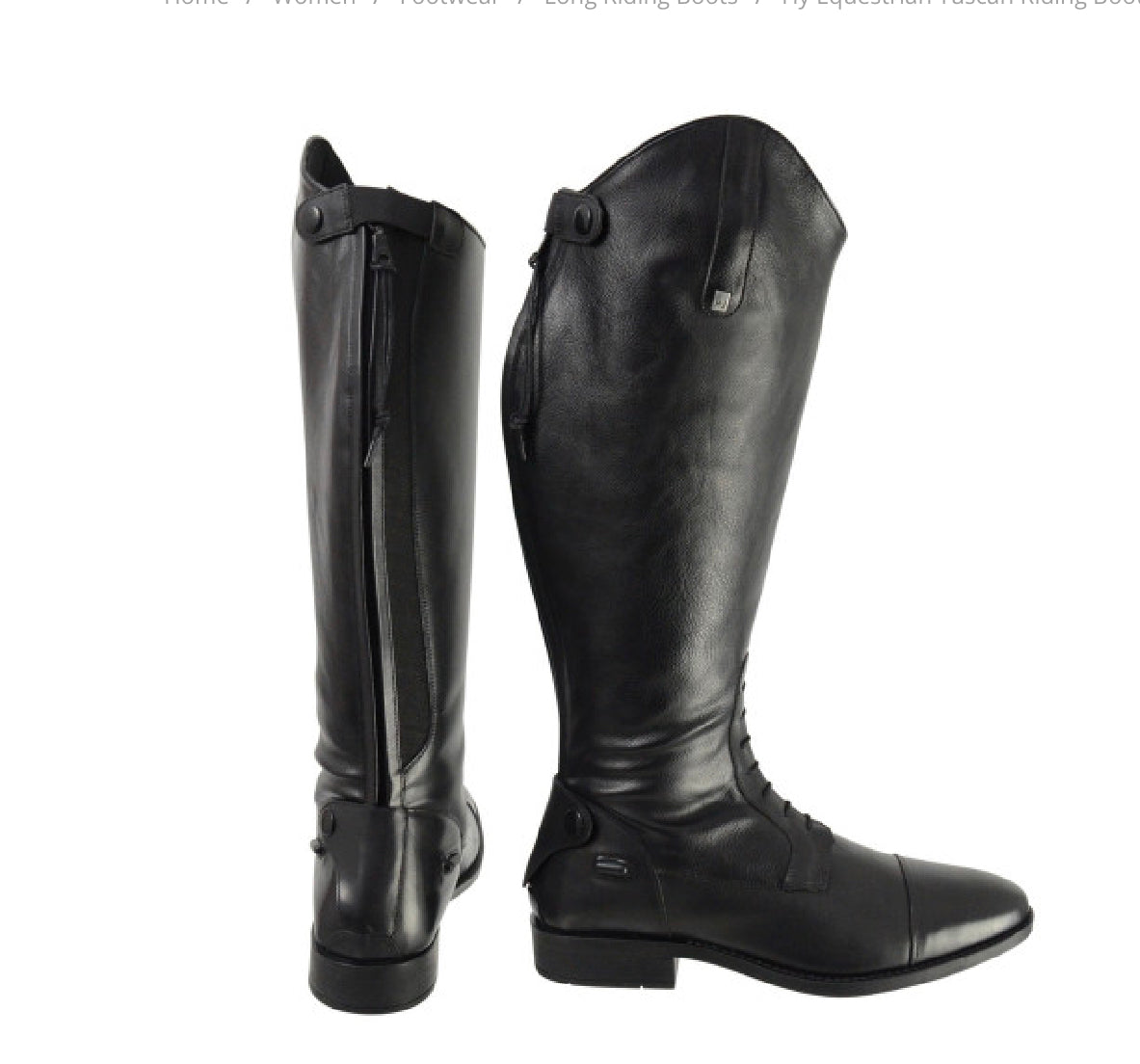 HY Equestrian Wide Fit Tuscan Field Boots