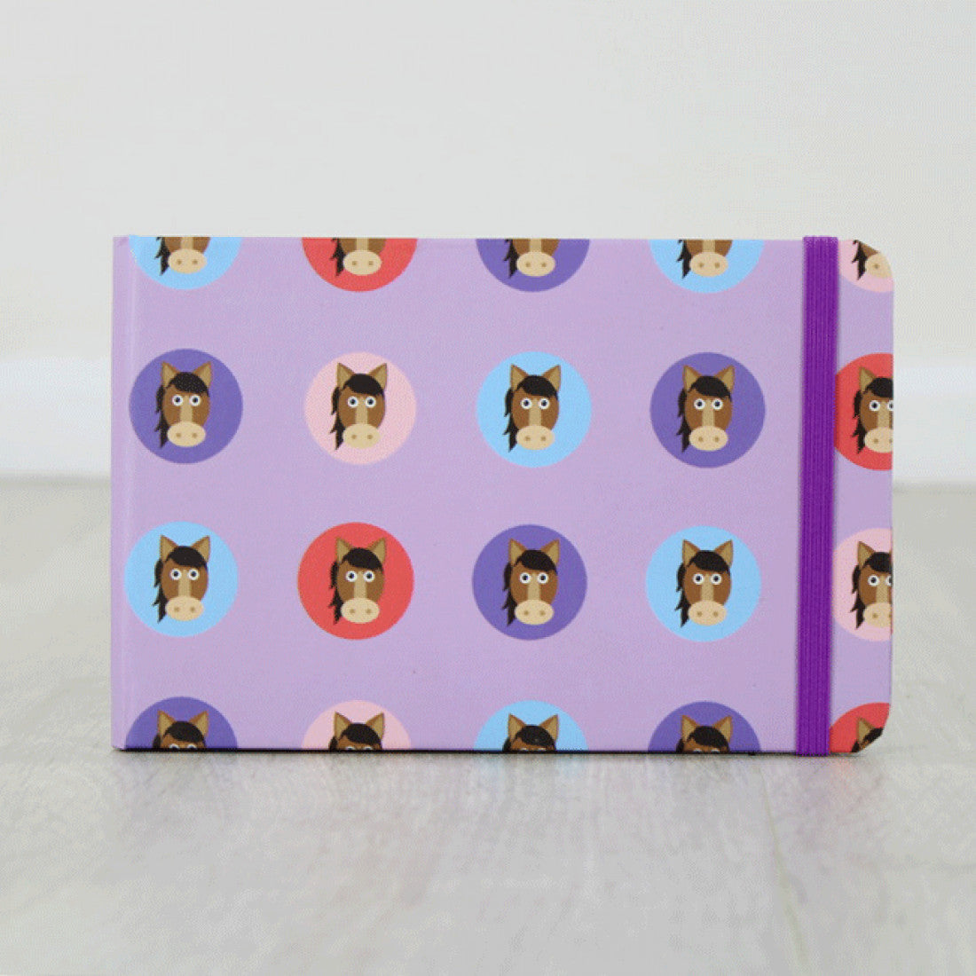 Grays Cartoon Horse Banded Notebook