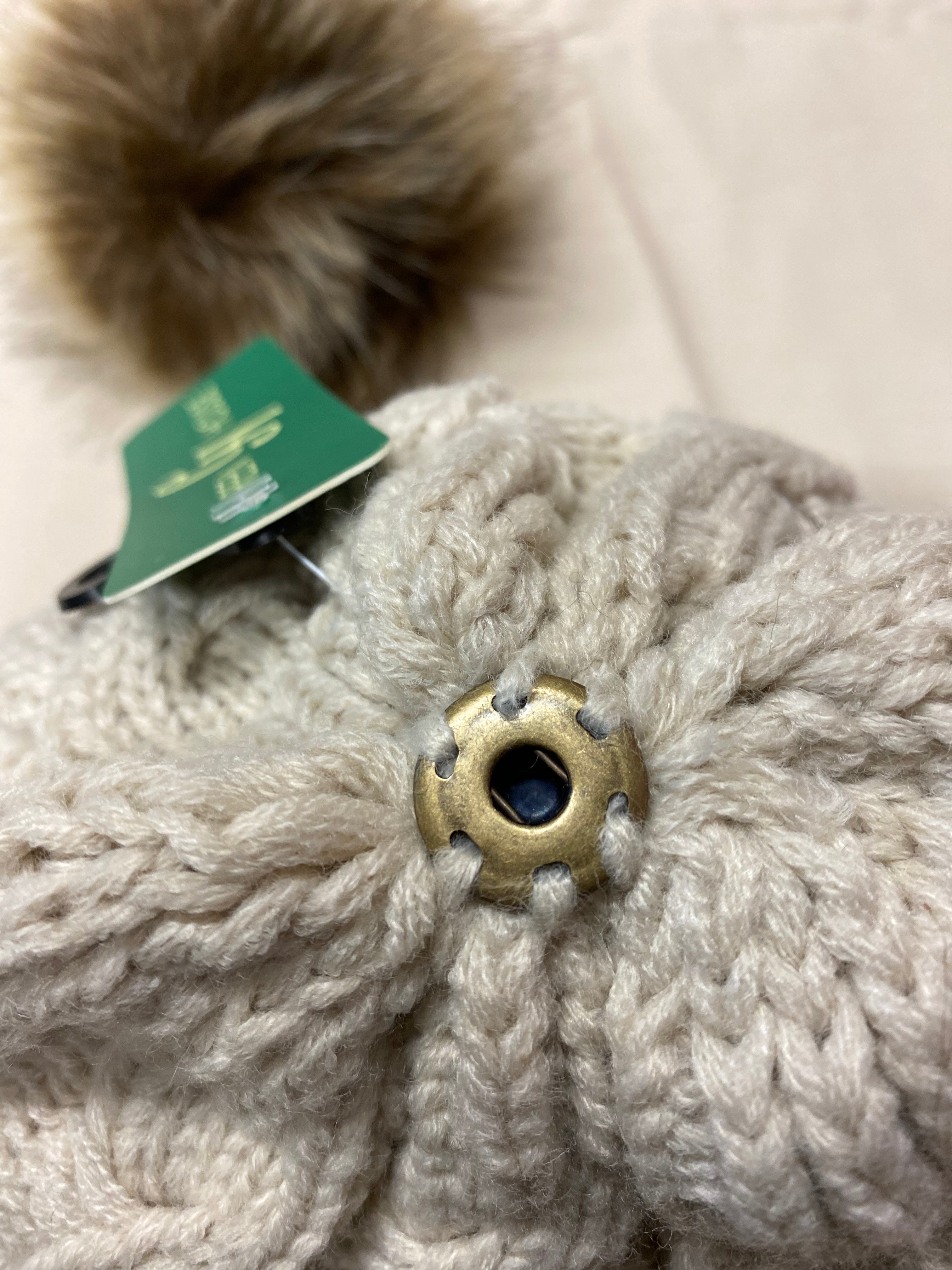 Green House Melrose Cable Knit Bobble Hat