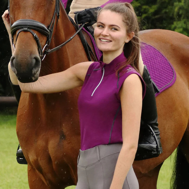 HY Sport Active Sleeveless Polo Base Layer